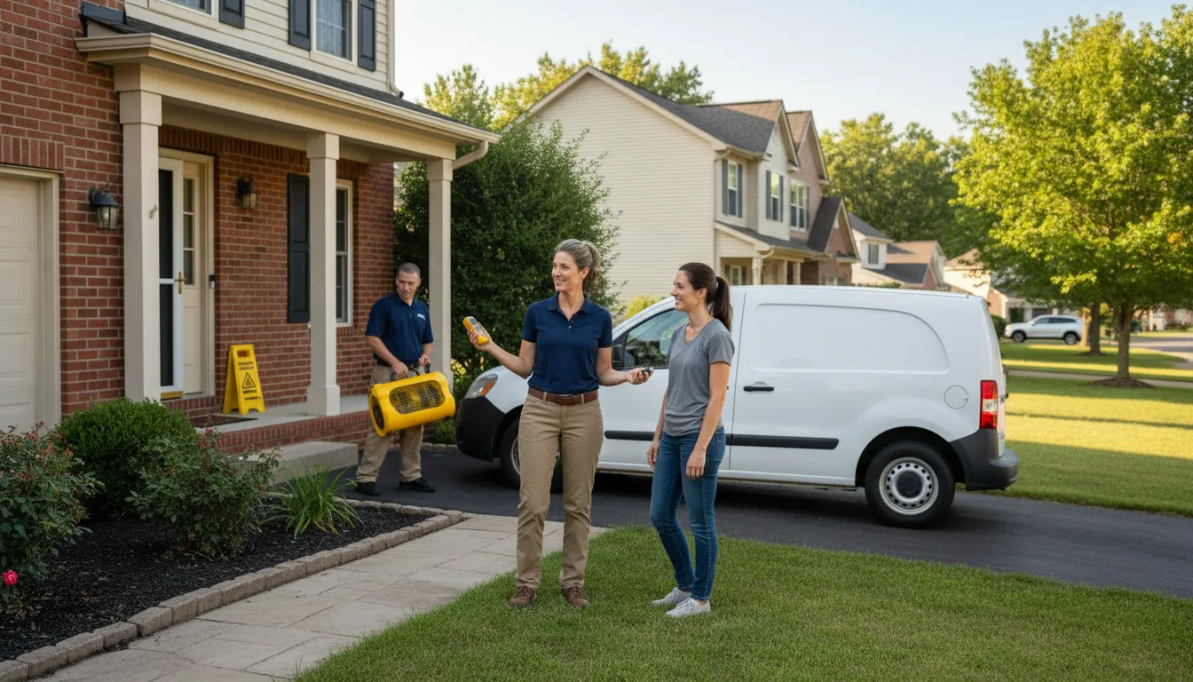 Residential water damage restoration in Mankato, KS